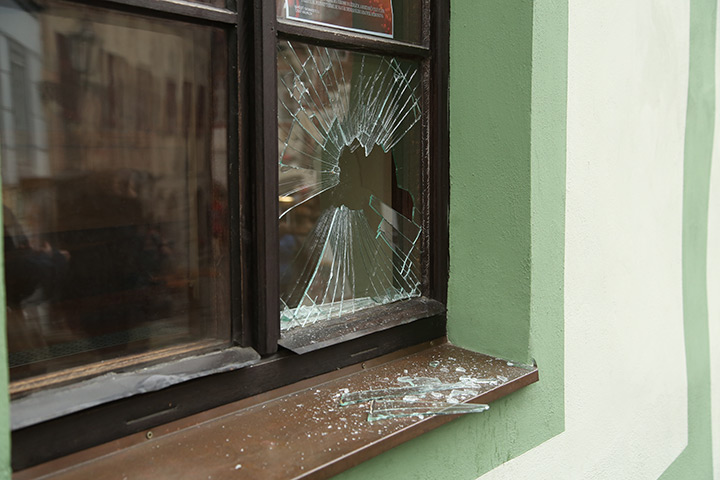 A2B Glass are able to board up broken windows while they are being repaired in Hartlepool.